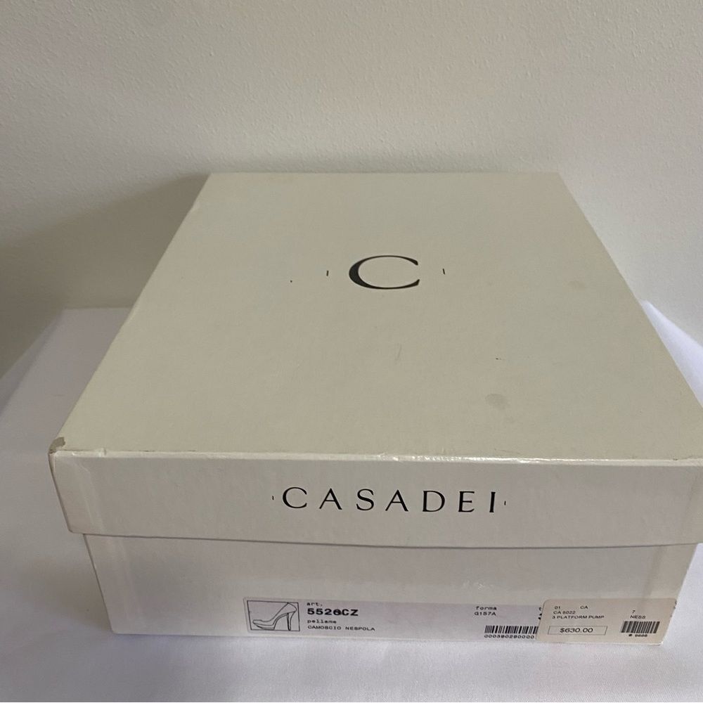 CASADEI Suede Triple Platform Heels - Picture 10 of 12